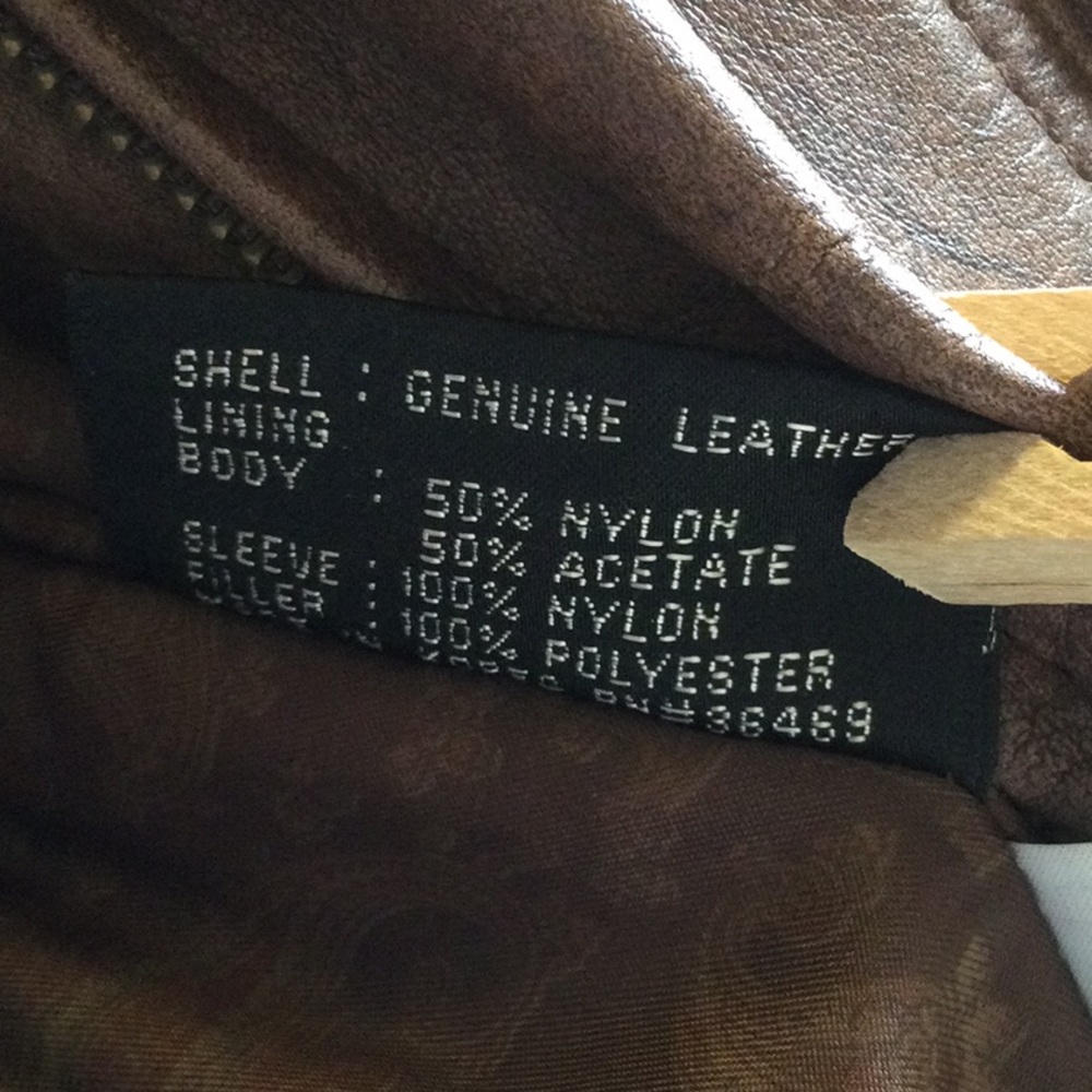 Vintage Leather Jacket, Size L 42-44 - Picture 6 of 7